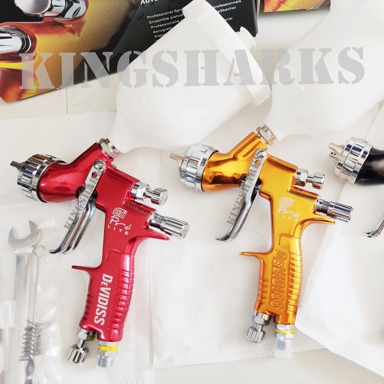 professional auto paint painting spray gun automotive refinishing pneumatic car paint coating spray gun