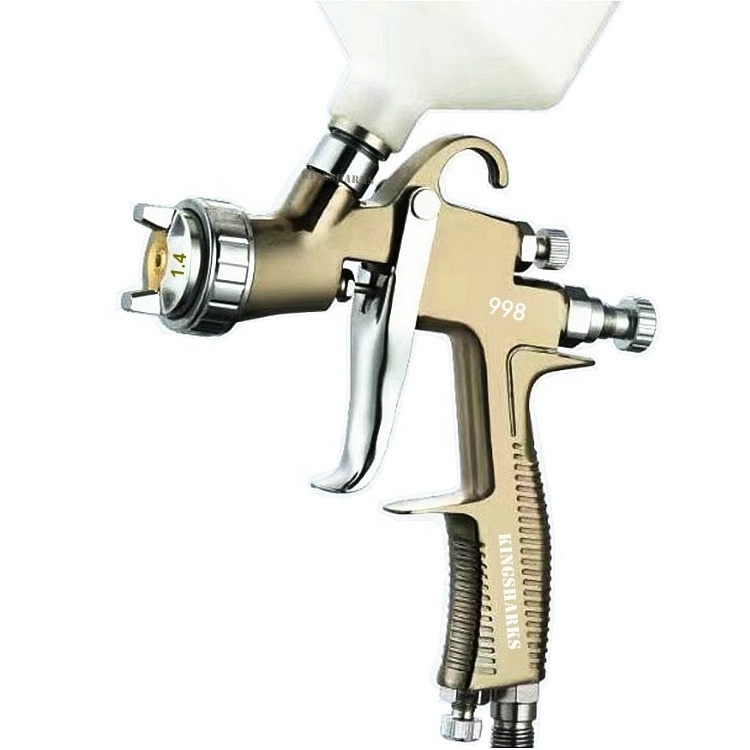 S400 HVLP 1.3mm professional paint coating splat spray gun S-400 1.4 air pneumatic tools paint spray gun