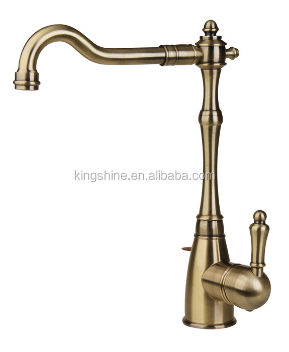 Antique Kitchen Faucet Ancient bronze hot and cold sink taps single handle chrome nickel plated