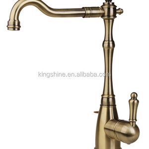 Antique Kitchen Faucet Ancient bronze hot and cold sink taps single handle chrome nickel plated