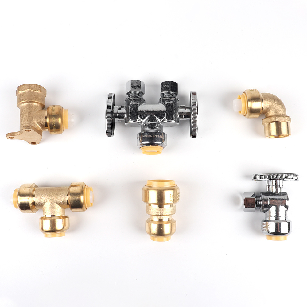 OEM Connector 1/2in T Valve Bathroom Faucet Accessories Brass Angle Valves Water Sink Basin