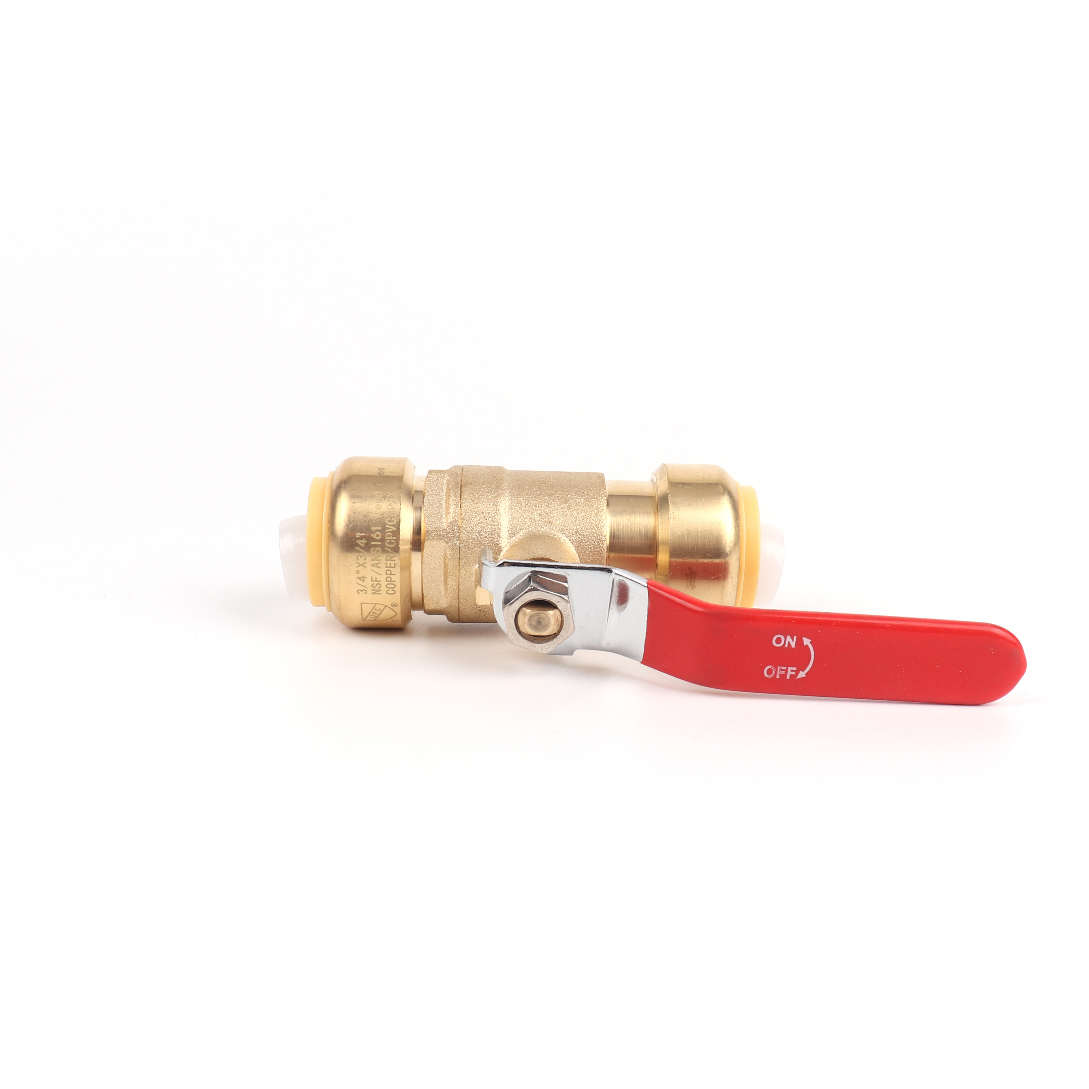 Lead free push fit valve brass quick push fit ball valves