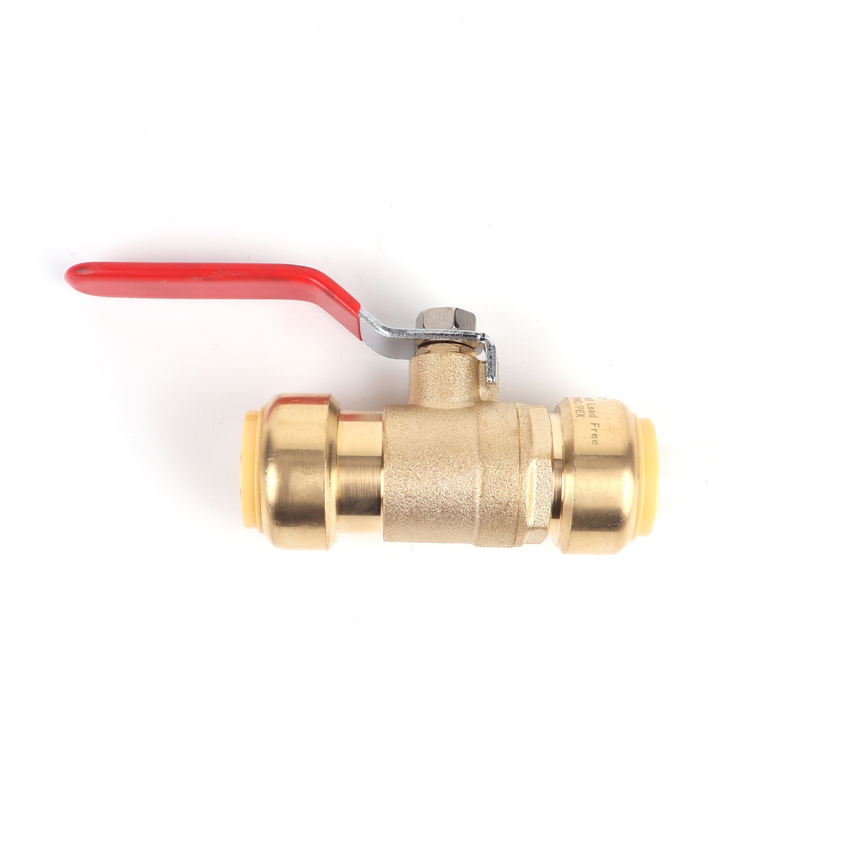 Lead free push fit valve brass quick push fit ball valves