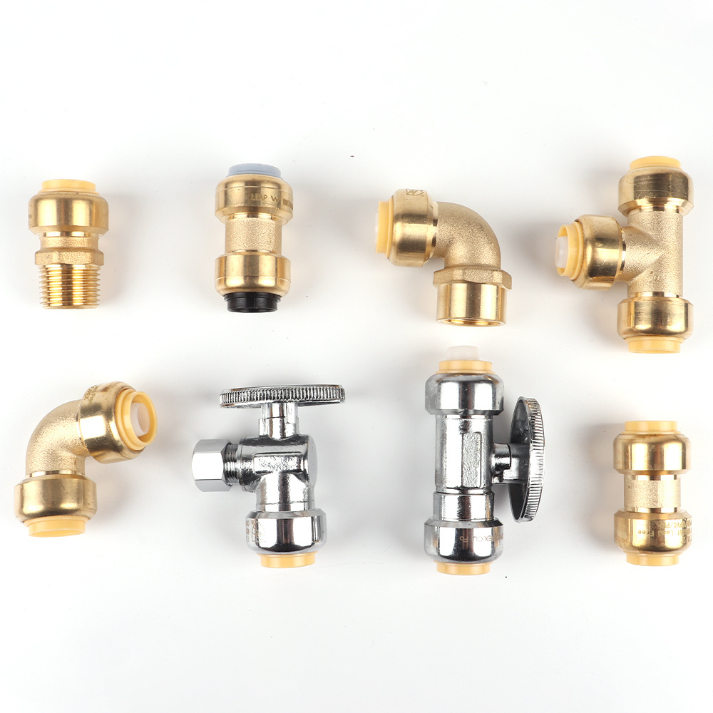 OEM Connector 1/2in T Valve Bathroom Faucet Accessories Brass Angle Valves Water Sink Basin