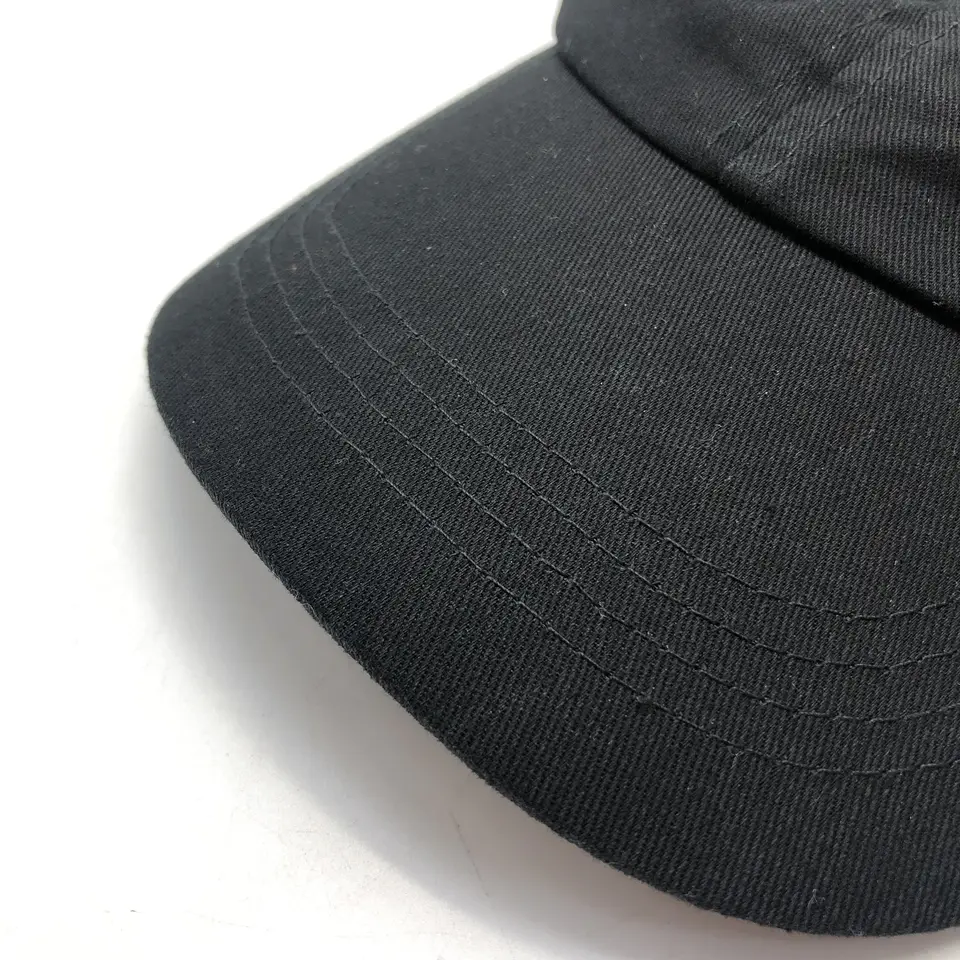 High Quality Custom Embroidery Open Top Visor Satin Lining  Backless Hat Women Ponytail Baseball Dad 100% Cotton Golf Hat