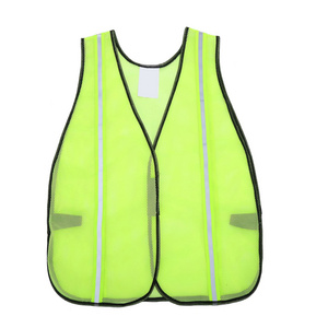 Factory Wholesale Customized 100%Polyester Mesh Breathable Quick-drying Reflective Safety Work Uniform Vest for Men and Women