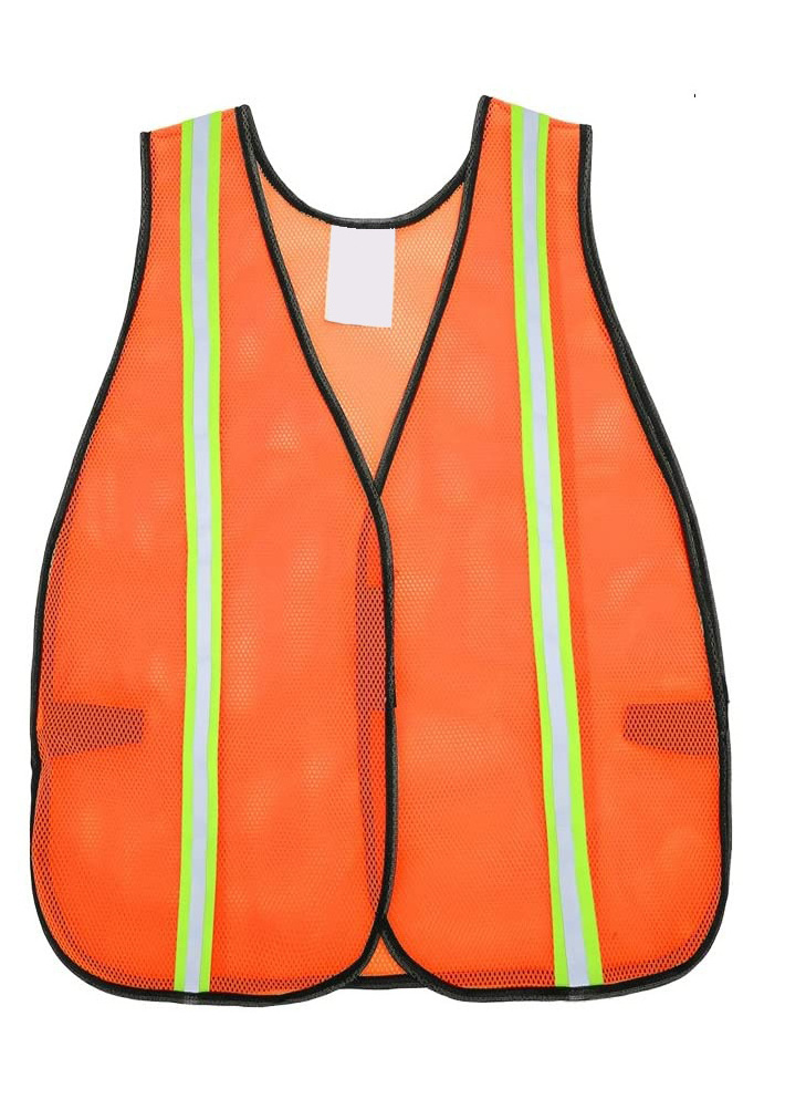 Factory Wholesale Customized 100%Polyester Mesh Breathable Quick-drying Reflective Safety Work Uniform Vest for Men and Women