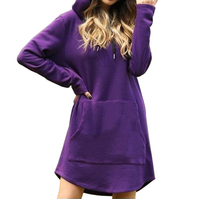 Wholesale fashion women hoodie dress oversized sweatshirt dress women pullover blank hoodie dress for women