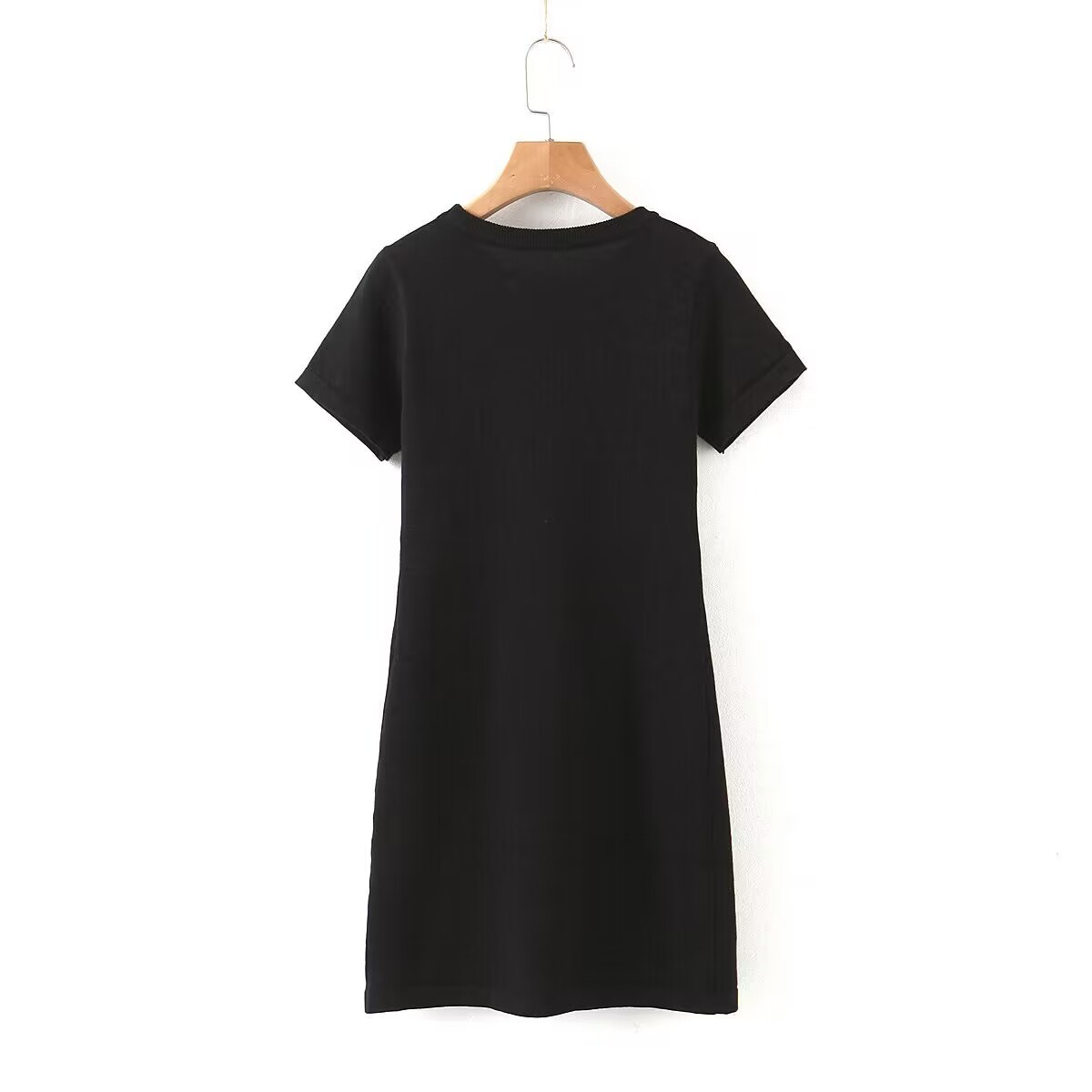 wholesale 100% cotton short sleeve t shirt dress women summer high quality crew neck printing dress ladies blank sleeping dress