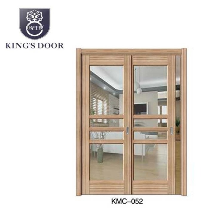 PVC wood glass superior exterior soundproof swinging solid doors interior room double glass sliding door with frames for sale