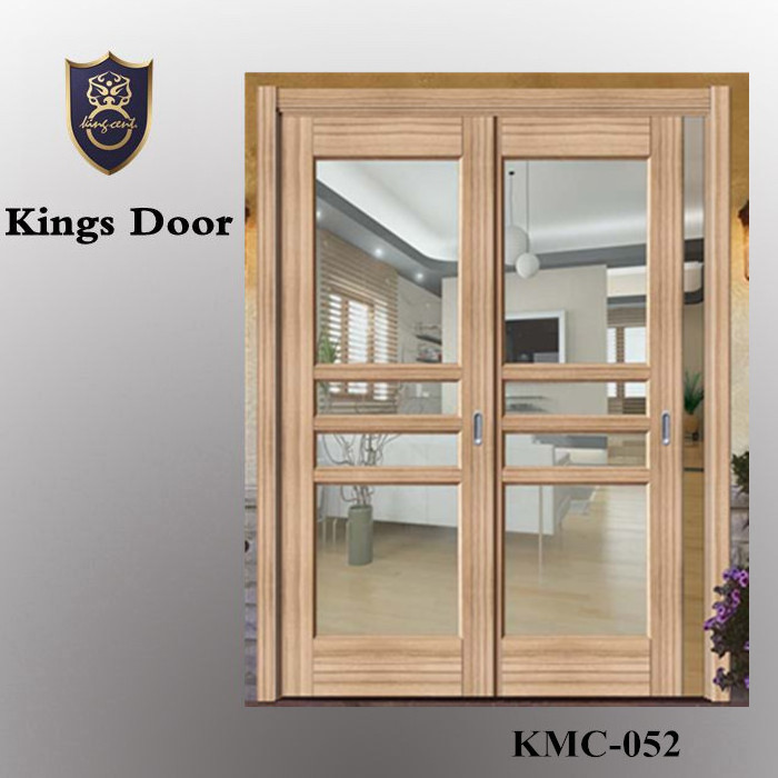 PVC wood glass superior exterior soundproof swinging solid doors interior room double glass sliding door with frames for sale