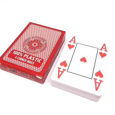 Custom Four 4 Corner Jumbo Index Playing Cards Poker