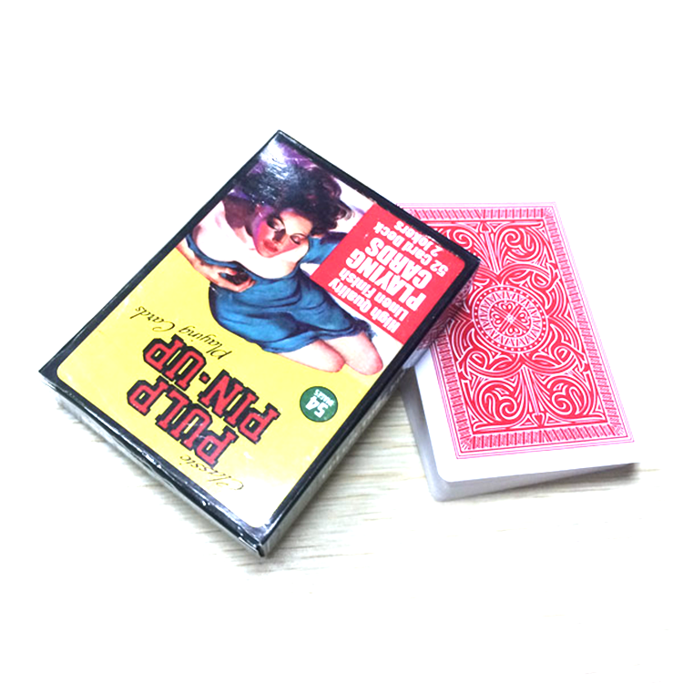 Custom sexy picture nude girl sexy playing cards deck with naked girls