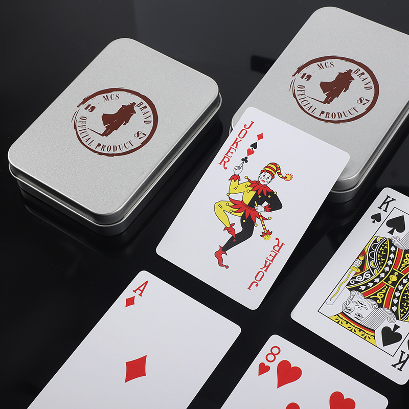 Professional Good Casino Magic Deck Cards Black Core Paper Barcode Playing Cards Printing