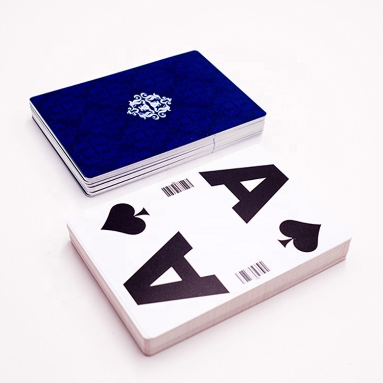 Custom large big jumbo index plastic playing cards poker