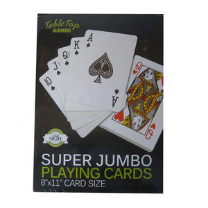 custom cheap jumbo huge large big size a3 poster size playing card