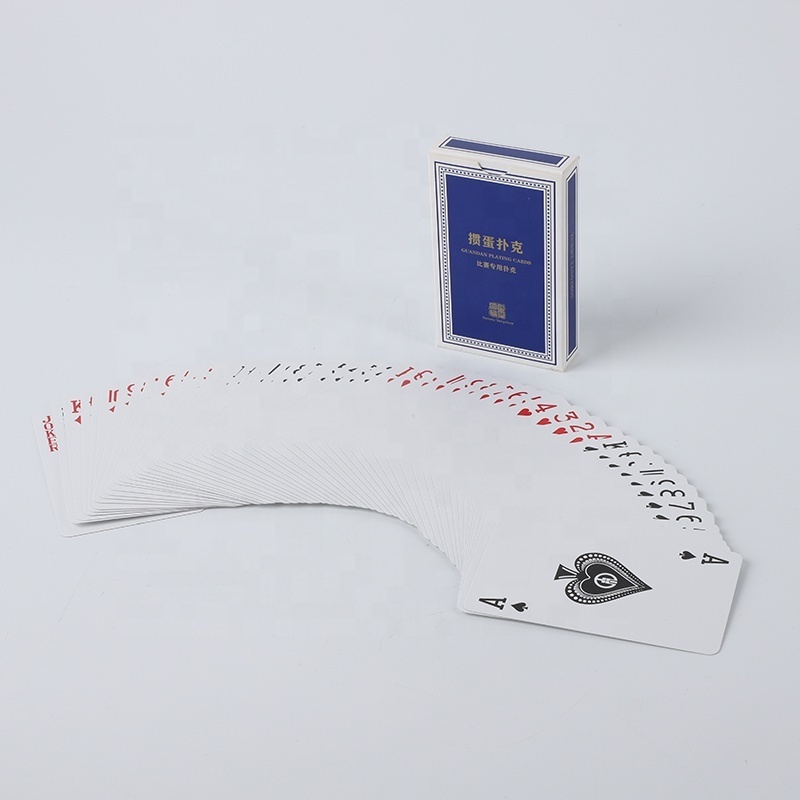 Custom 300 gsm 350g art 280g blue core grey core 310g black core fabric linen paper playing cards