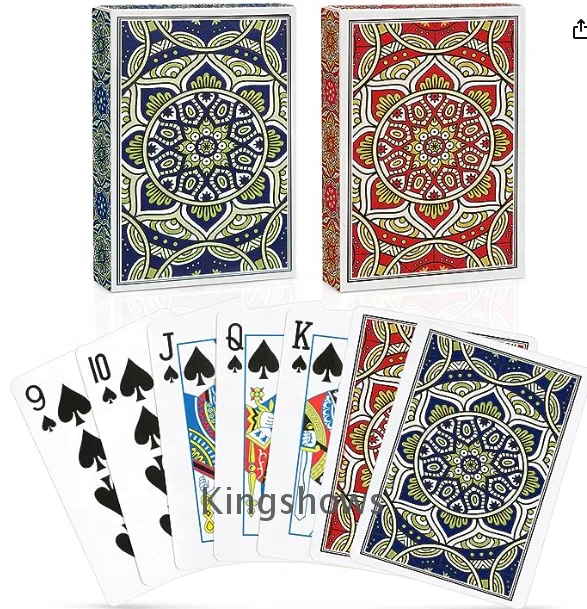 Custom CMYK four 4 color colorful pantone color offset printing 54 playing cards