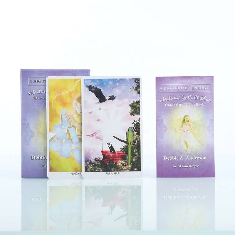 professional printing paper plastic tarot playing cards set for desitiny with paper boxes