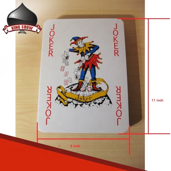 custom cheap jumbo huge large big size a3 poster size playing card