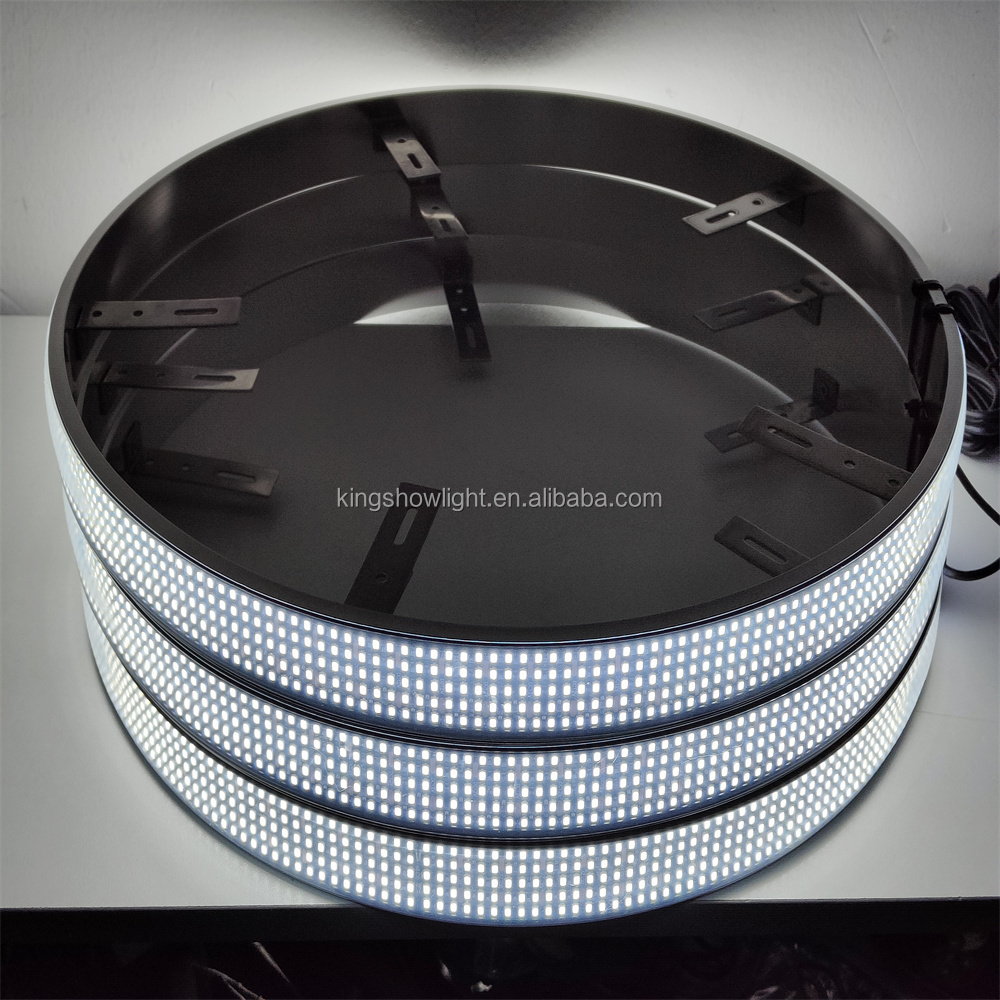 Kingshow NEW 5-row Pure White Wheel Light Car Offroad Wheel Rim Accessory Super Bright Wheel LED light 15