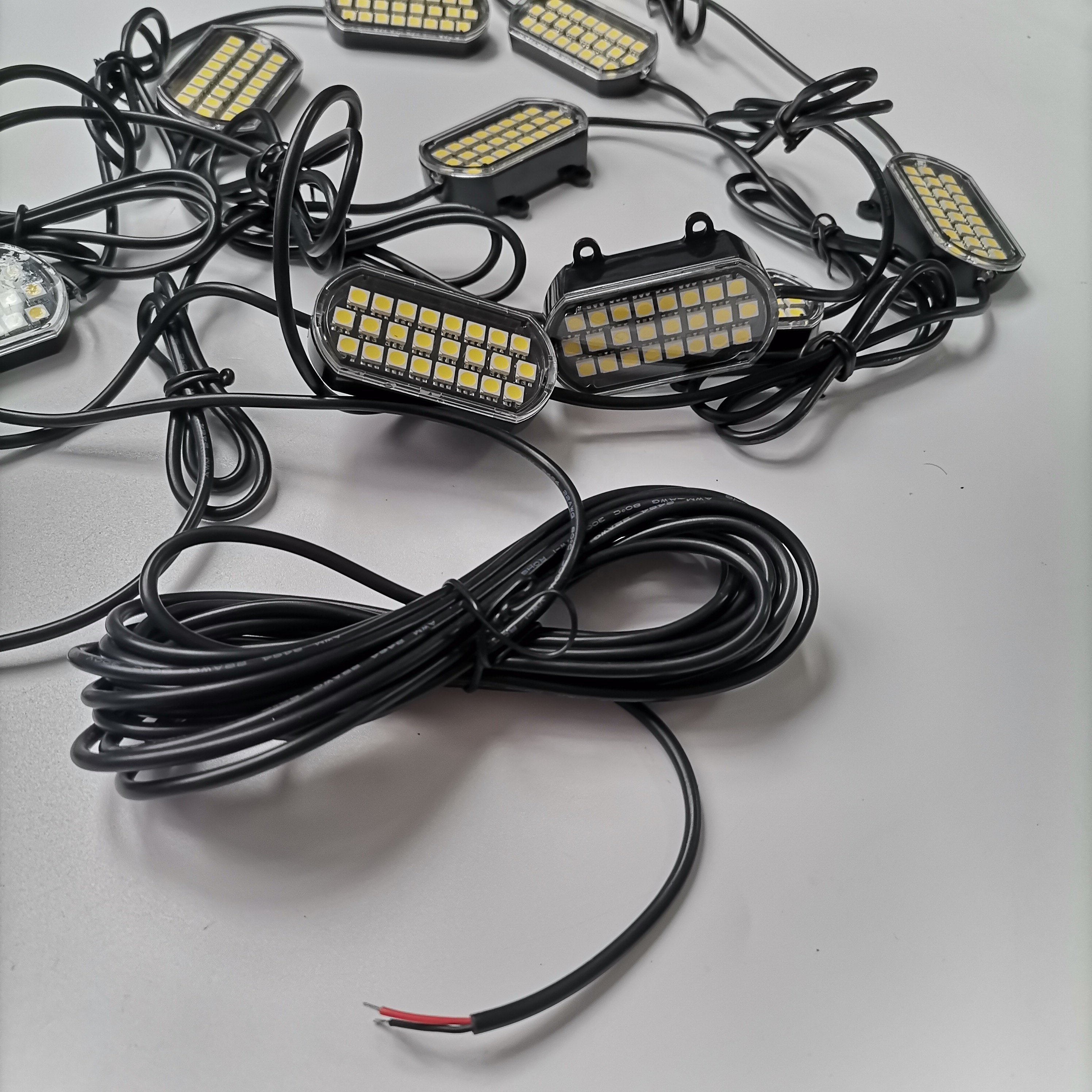 2022 NEWEST High Power Super Bright Pure White Color LED Pods Rock Underbody Wheel Lights For Off road Truck UTV ATV Boat