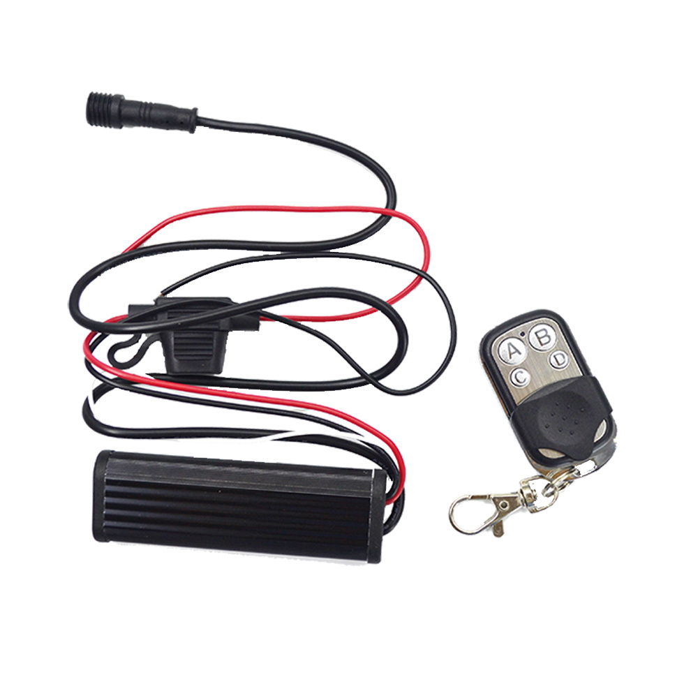 12V Waterproof Wireless LED Whip Light Remote Kit Multi-color RGB 4-key Controller for Rock Light Car Wheel Light