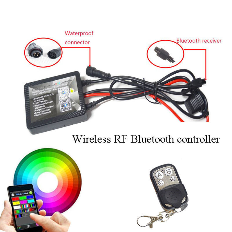 BT Wireless Music Remote Smartphone RF Remote Controller for led rock light