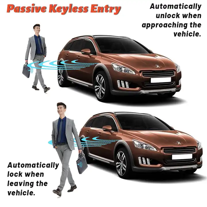 Smart LCD Key Car Alarms with Remote Start and Keyless Entry PKE for Easy Start Stop Control