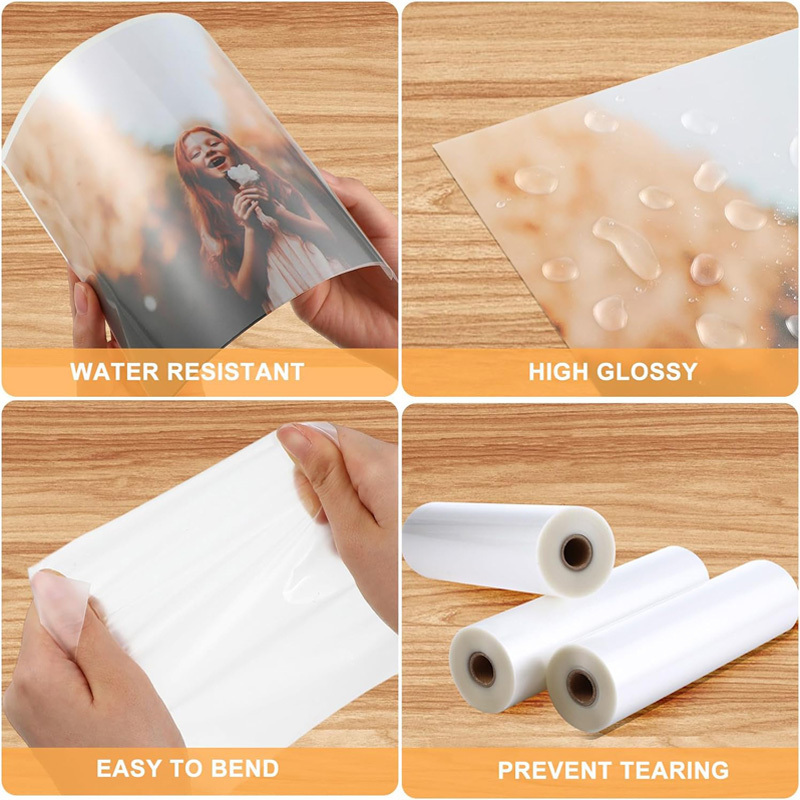 Clear Self-Adhesive Lamination Vinyl Roll for Vinyl Plotters Cold Lamination Film