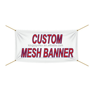 Format transparent vinyl pvc scrim mesh banner billboard perforated pvc knife coated banner