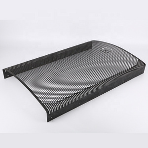 Oem Factory Black Mesh Accessories Metal Speaker Grille Covers Perforated Metal Cabinets Metal Mesh For Speaker Grille