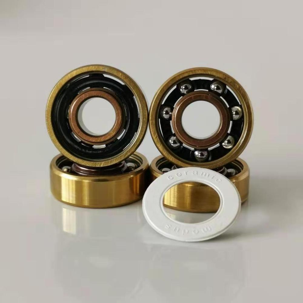 Good Performance Mixed Color Gold-RoseGold Titanium Single Row 608 Deep Groove Linear Ball Bearing