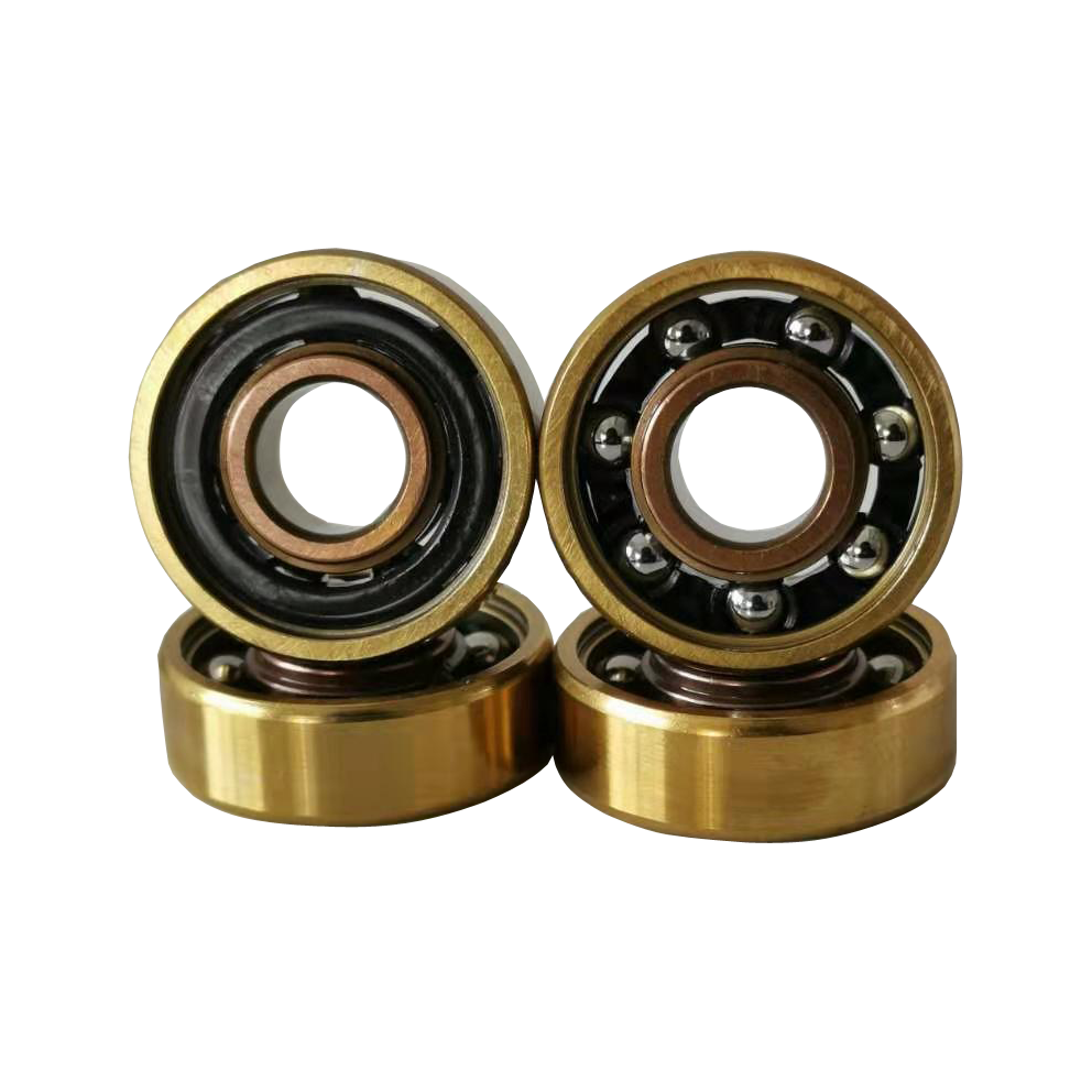 Good Performance Mixed Color Gold-RoseGold Titanium Single Row 608 Deep Groove Linear Ball Bearing