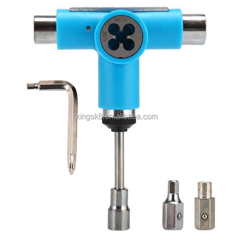 Multi-Function Skateboard Repair Tools T-Sd Electric Wheel Wrench Semi-Automatic Accessories for Four-Wheel for Adults