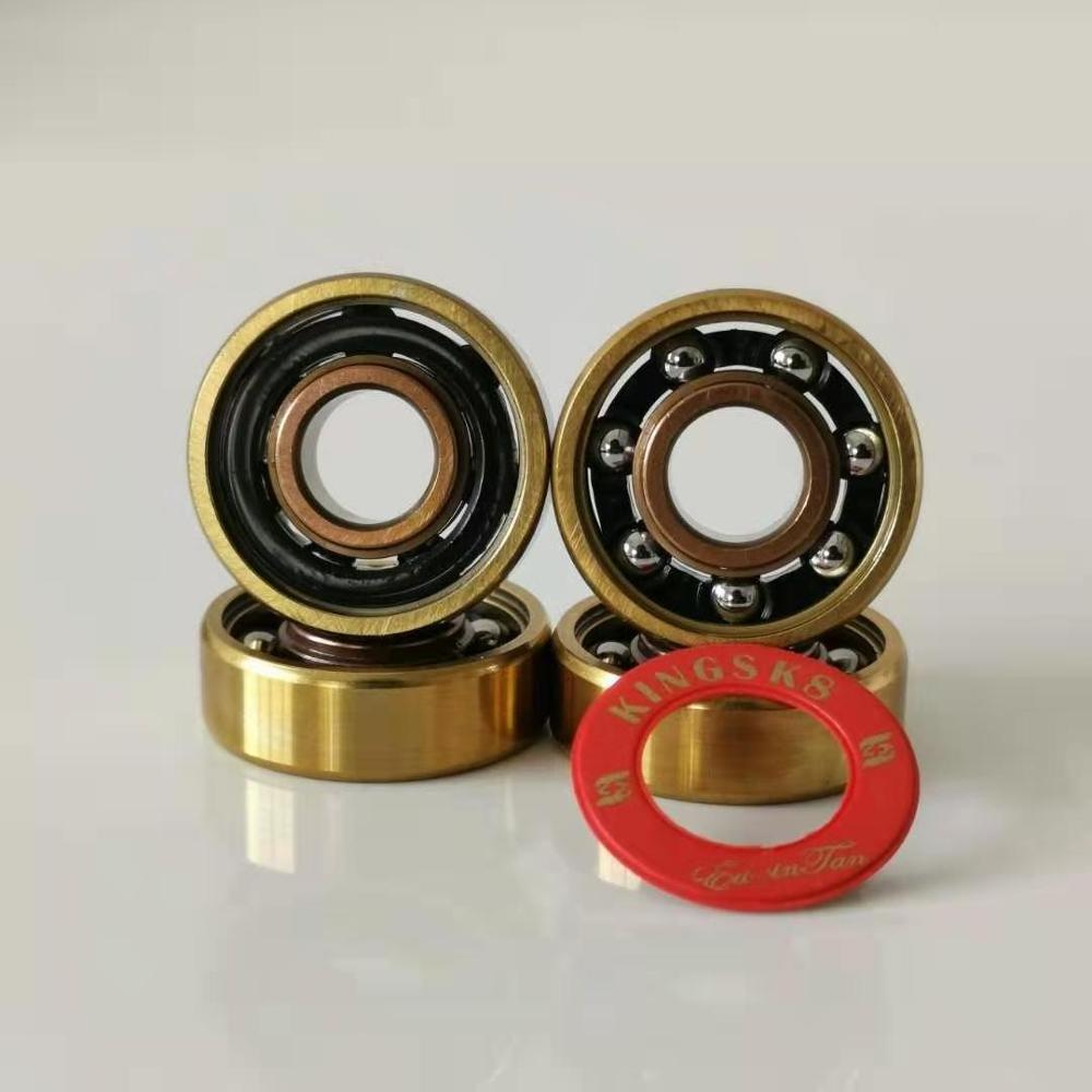 Good Performance Mixed Color Gold-RoseGold Titanium Single Row 608 Deep Groove Linear Ball Bearing