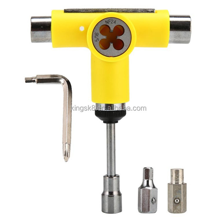 Multi-Function Skateboard Repair Tools T-Sd Electric Wheel Wrench Semi-Automatic Accessories for Four-Wheel for Adults