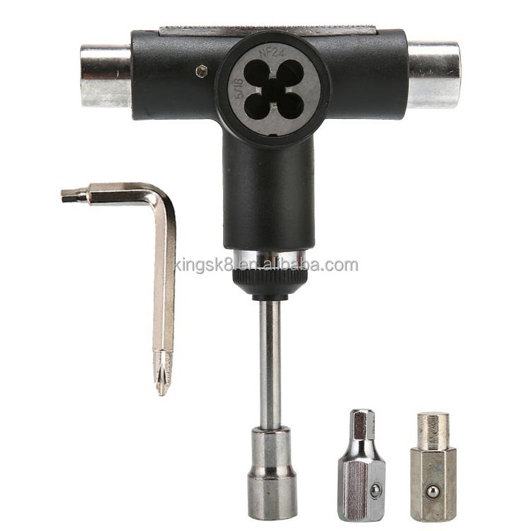 Multi-Function Skateboard Repair Tools T-Sd Electric Wheel Wrench Semi-Automatic Accessories for Four-Wheel for Adults