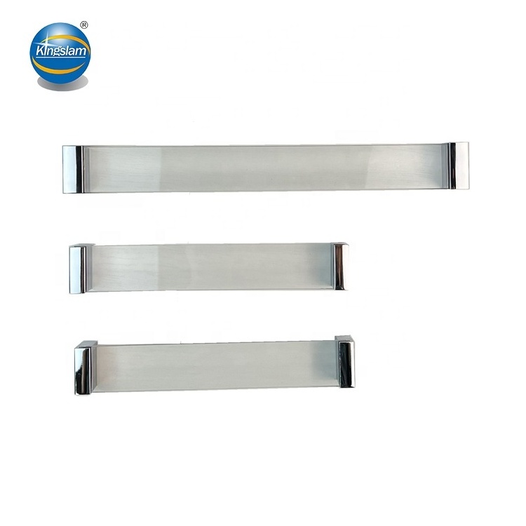 KINGSLAM Clear Tempered Glass Pulls Cabinet Handles Drawer Pulls Dresser Handles Kitchen Cabinet Handles Any Length