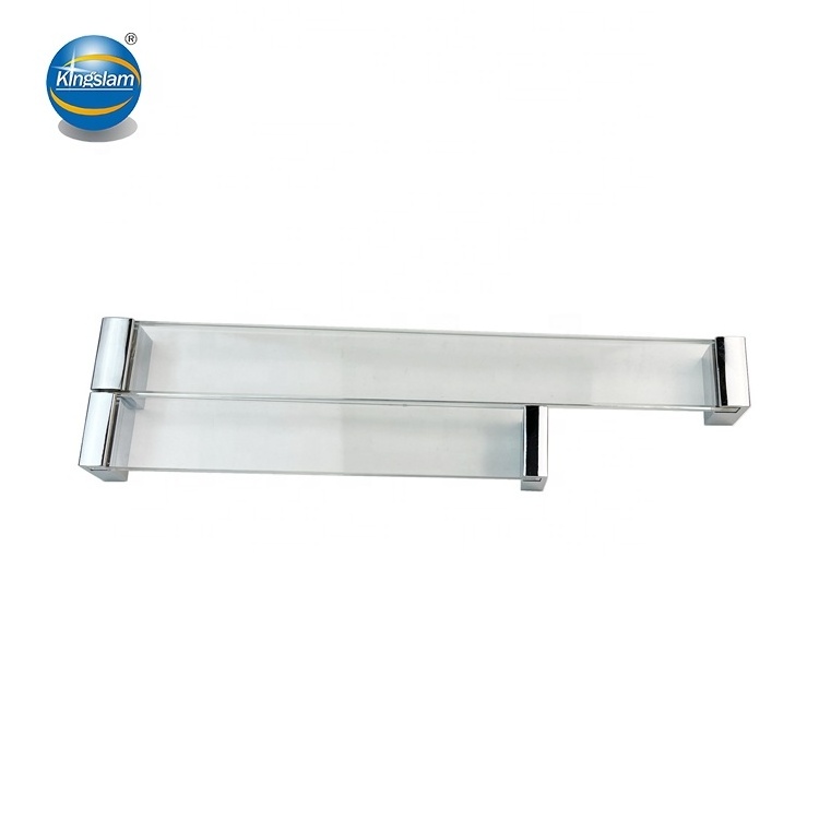 KINGSLAM Clear Tempered Glass Pulls Cabinet Handles Drawer Pulls Dresser Handles Kitchen Cabinet Handles Any Length