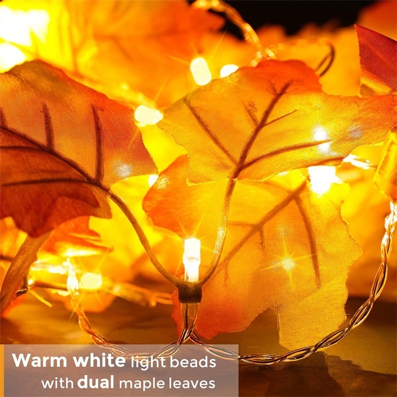 Thanksgiving Decorations Party Lighted Fall Garland Decor Halloween Day LED Fiay String Lights Autumn 2023 Thanksgiving Gifts