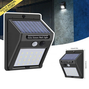 LED Solar Motion Sensor Wall Light Outdoor Front Door Backyard Garage Balcony Patio Yard Garden Decor Solar Sensor Lights