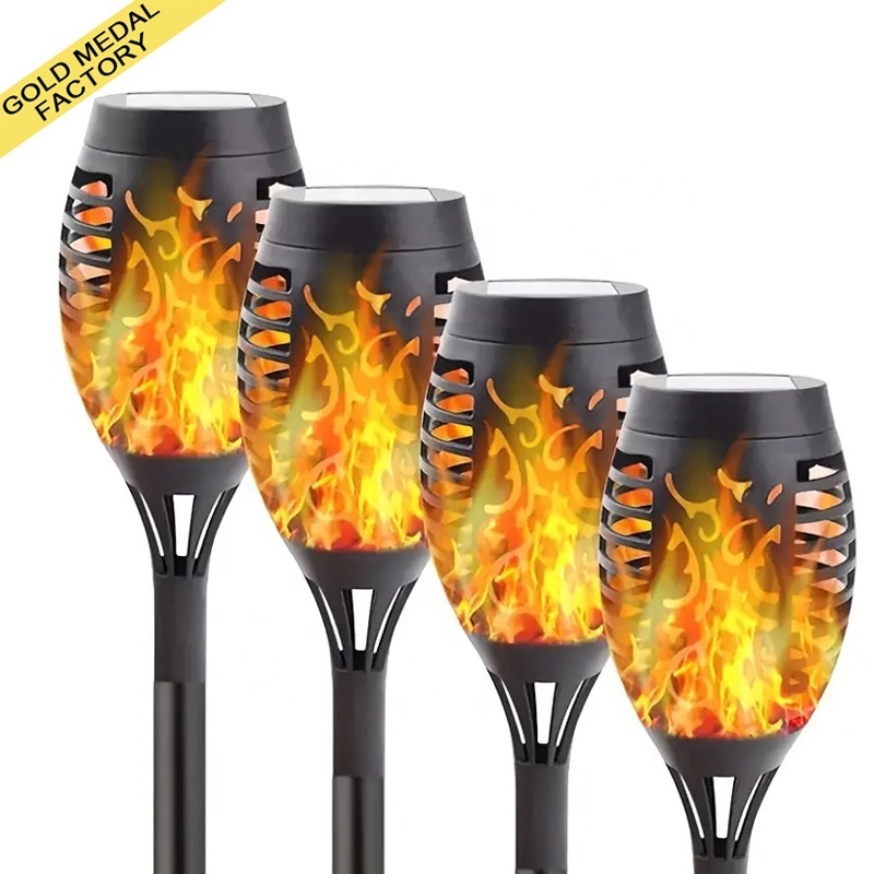 Led Solar Flickering Flame Torch Lights Outdoor Garden Patio Yard Pathway Landscape Decoration Solar Flickering Flame Torches