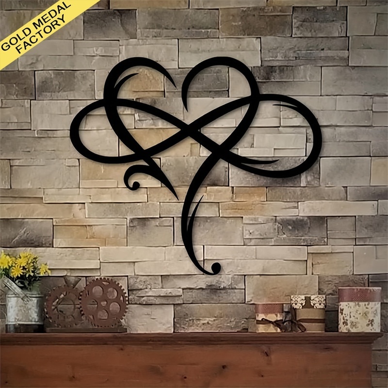 Metal Corner Decoration Heart Metal Wall Decor Love Sign Bedroom Ornaments Home Wedding Indoor Outdoor Christmas Gifts