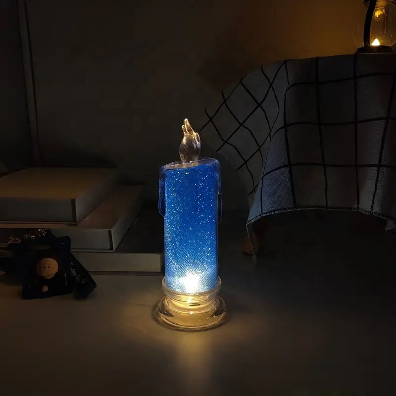 Romance Flameless Flickering Candle Warmer Lamp Diwali Christmas Bedroom Candlelight Dinner Camping Lanterns Fake Candles Lights