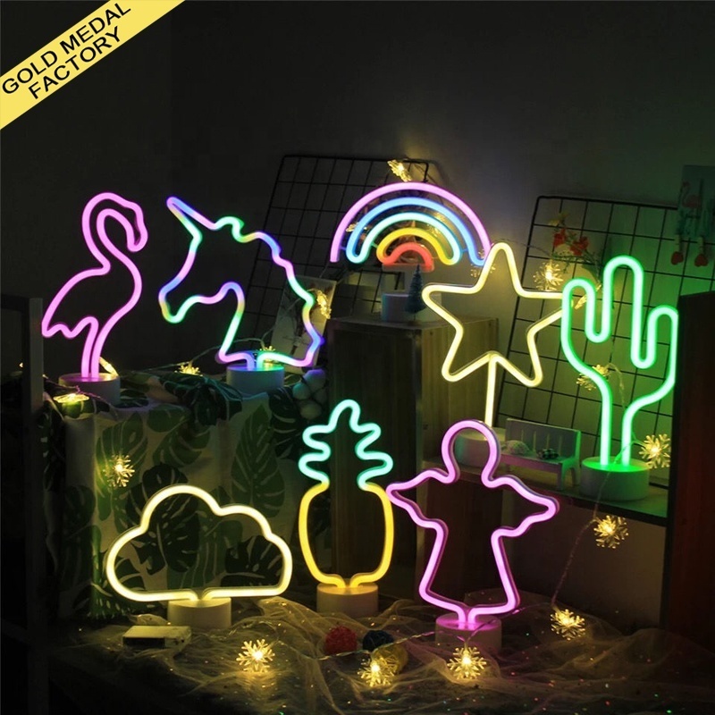 Veilleuse Led Night Lights Neon Sign Lamp Luces De Luz Xmas Wedding Babies Birthday Gift Kids Bedroom Decoration Led Veilleuse