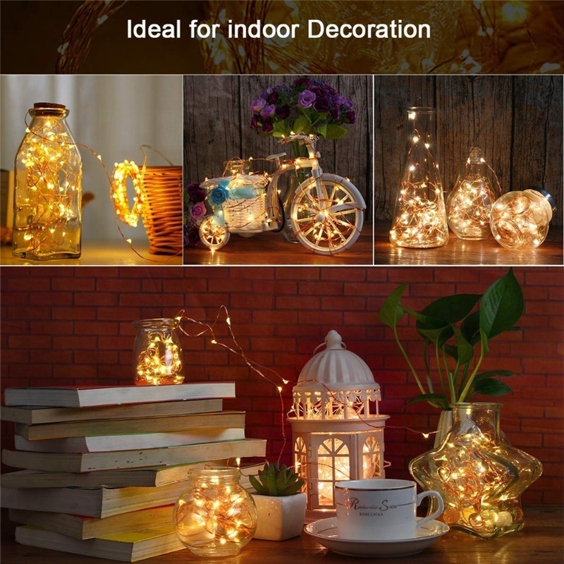 Battery Powered Christmas Lights 8 Programs With Remote Outdoor Bedroom Party Wedding Garden Decor Twinkle Fairy String Lights