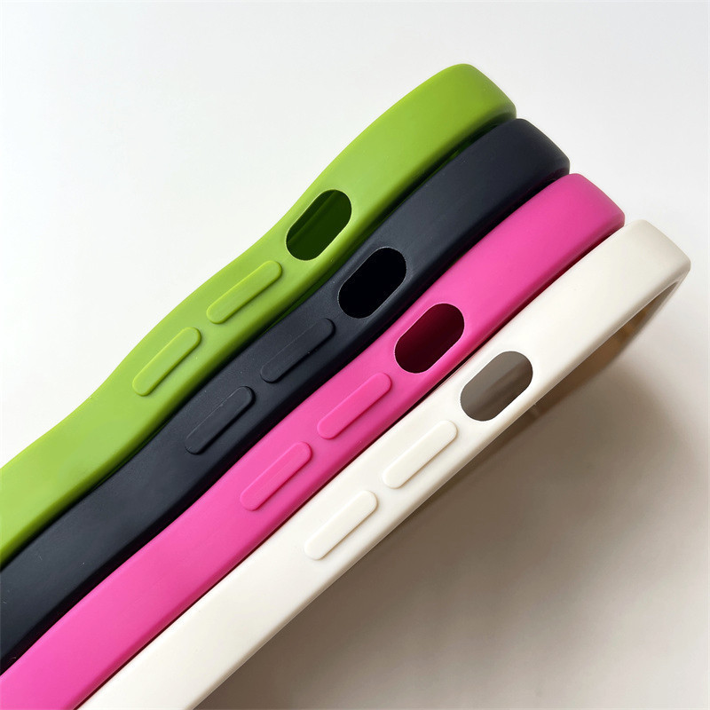 High quality TPU candy color green pink white black phone case for iPhone 11 12 13 14 15pro max 7 8 plus XR xsmax wholesale bulk