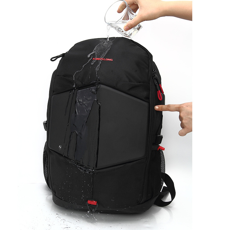 China Manufacturer Waterproof Black Large Capacity Computer Laptop Bag Backpack For Man