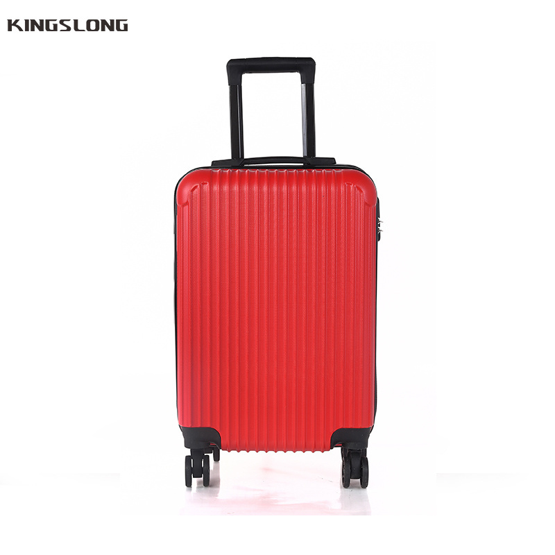 Kingslong Light weight Large capacity Travel PC luggage trolley cases suitcase with lock outdoor business set luggage suitcase